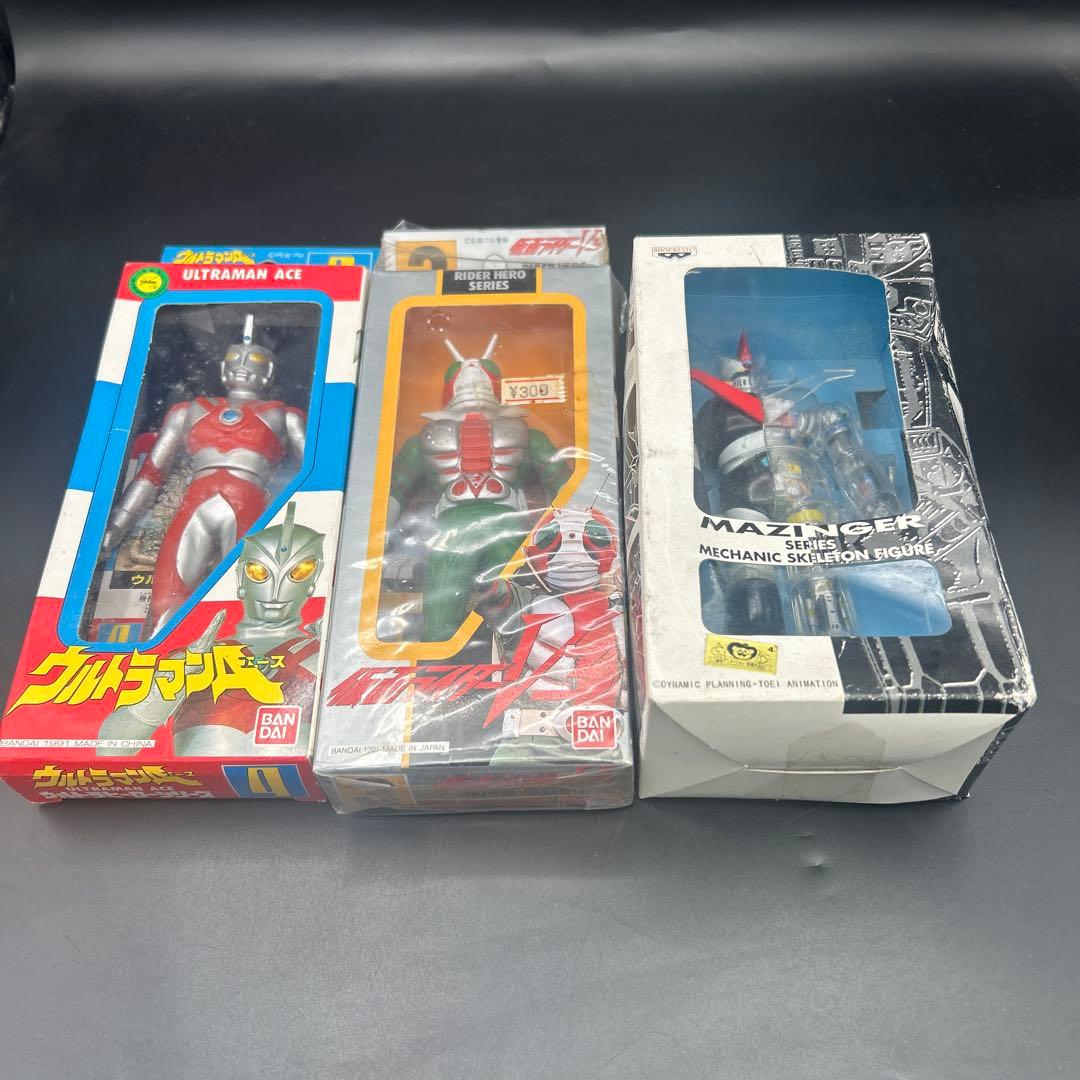 昭和特撮 フィギュア 3点セット 未開封 ウルトラマン 仮面ライダー マジンガー