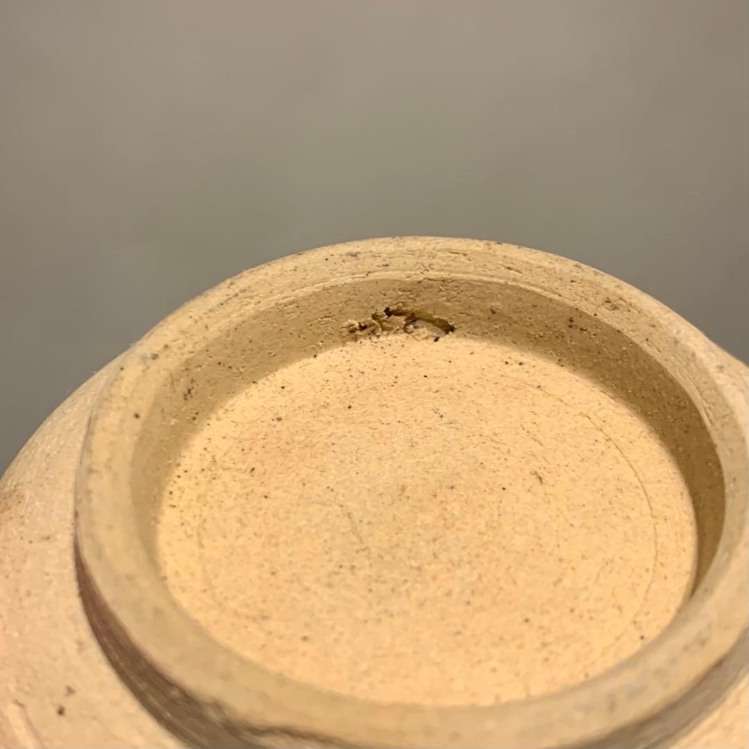 塩笥形 ぐい呑み 酒器 盃 古道具 アンティーク びわ色