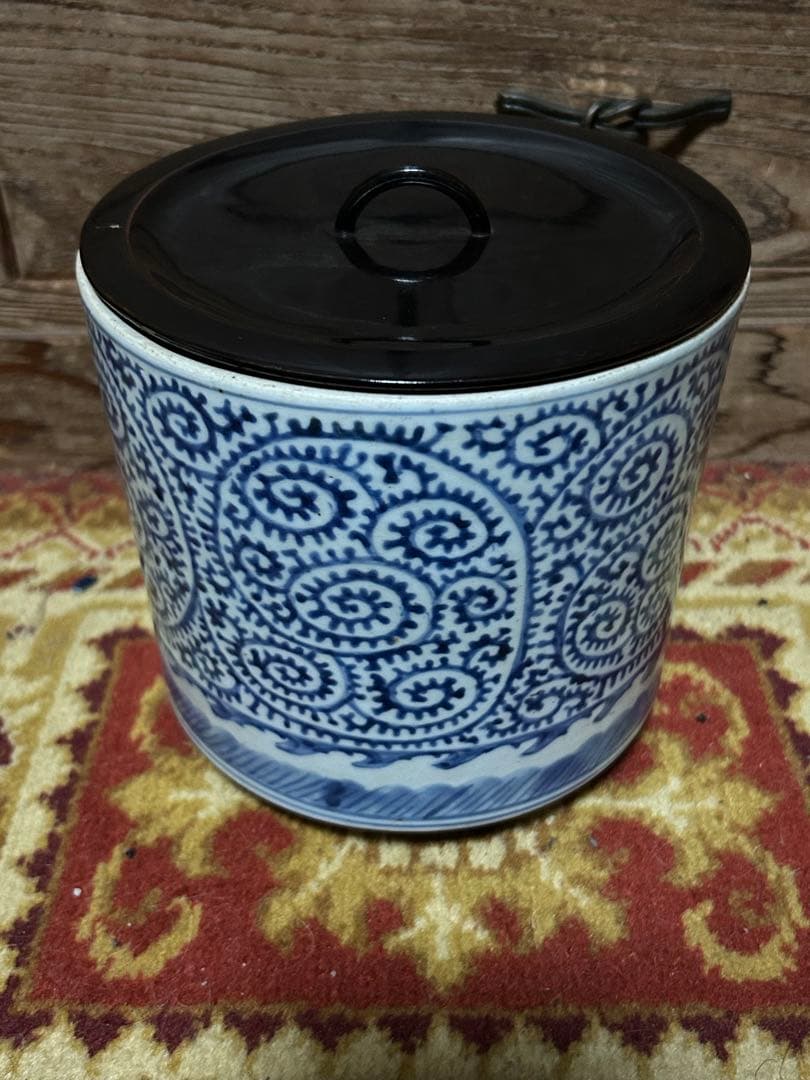 マサ　伊万里　蛸唐草　水指