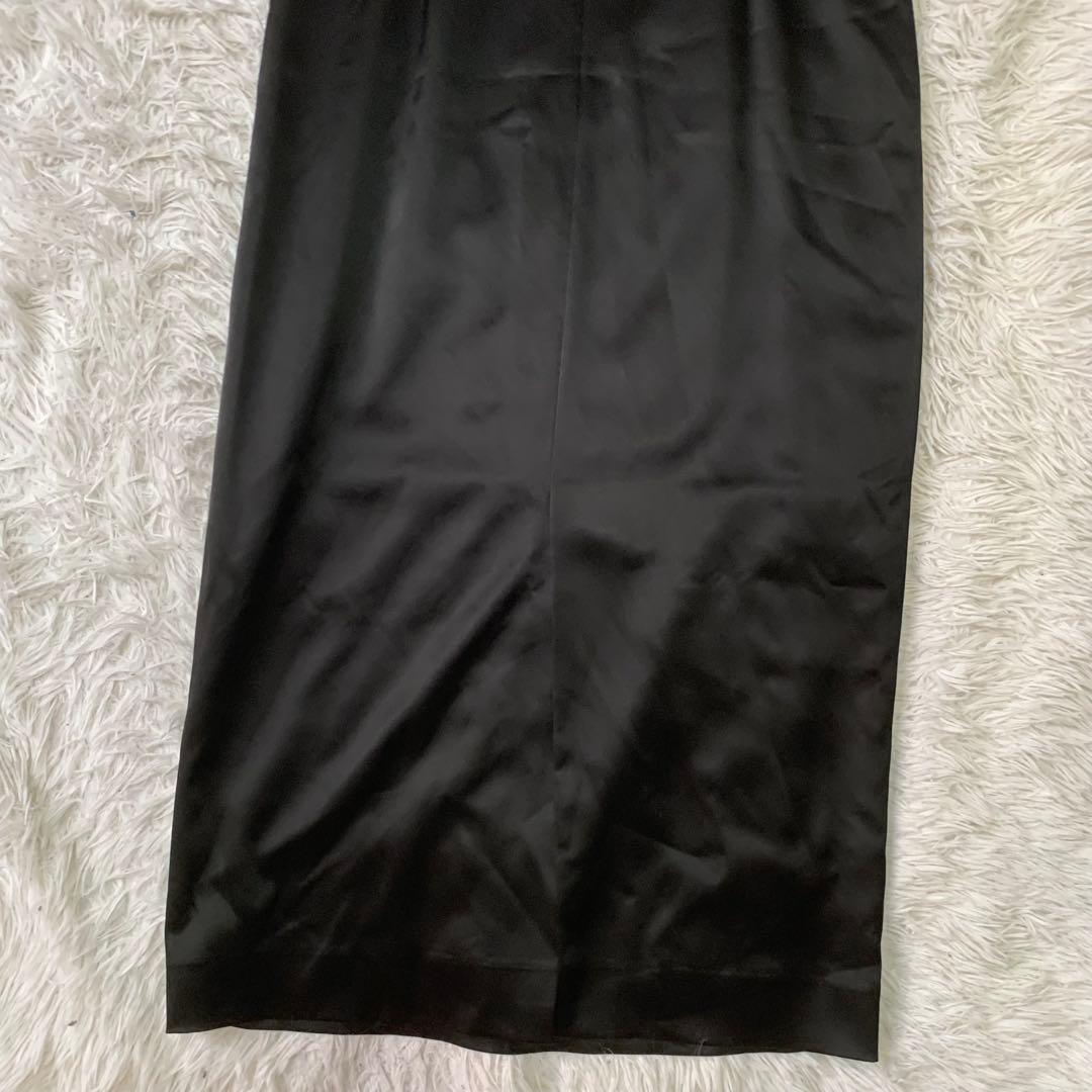 SOIR DOLCE サテンロングワンピース ドレス 15号 大きいサイズ