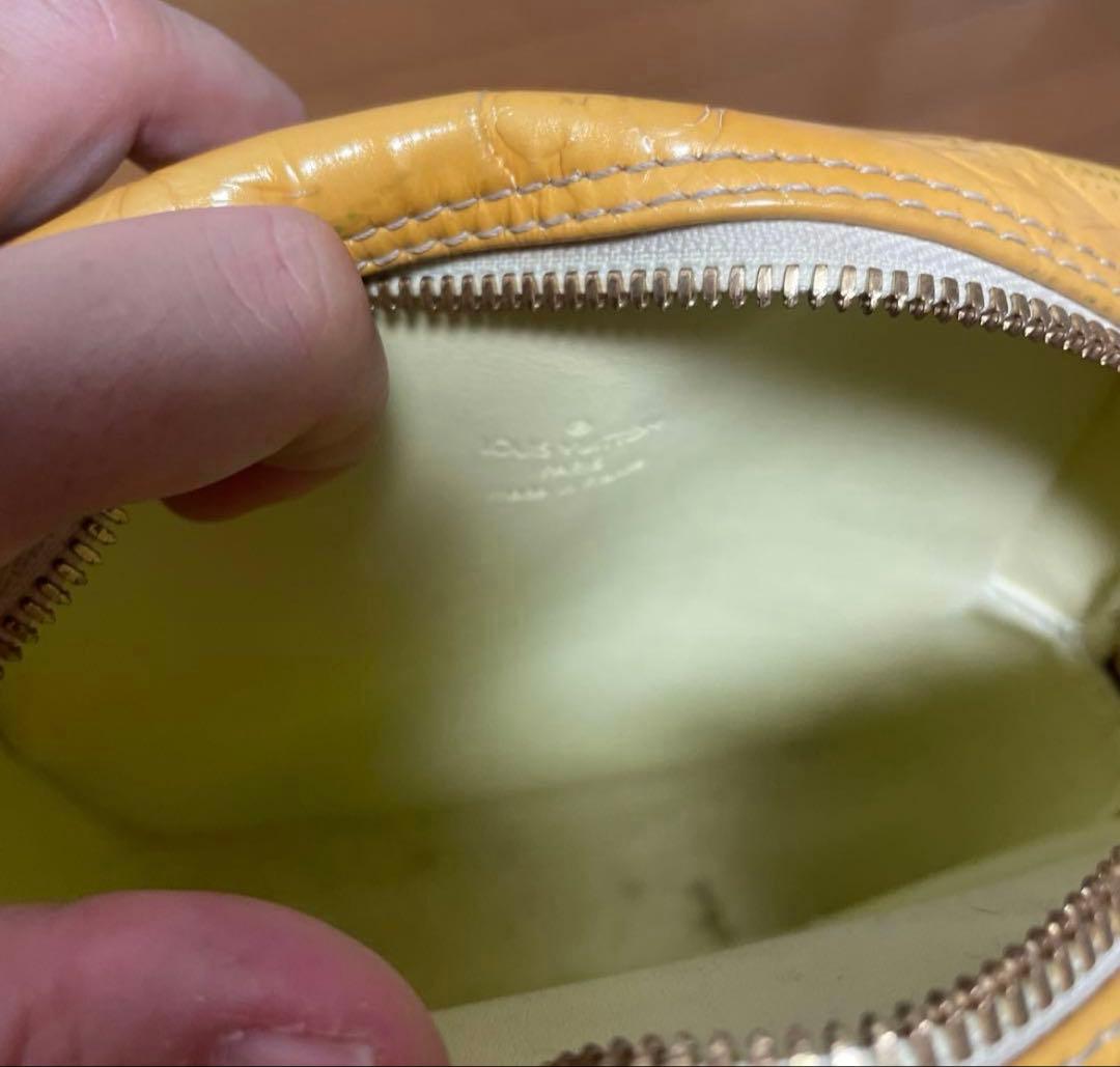 ルイヴィトン　ヴェルニ　シリアルナンバー有り　イエロー　難あり