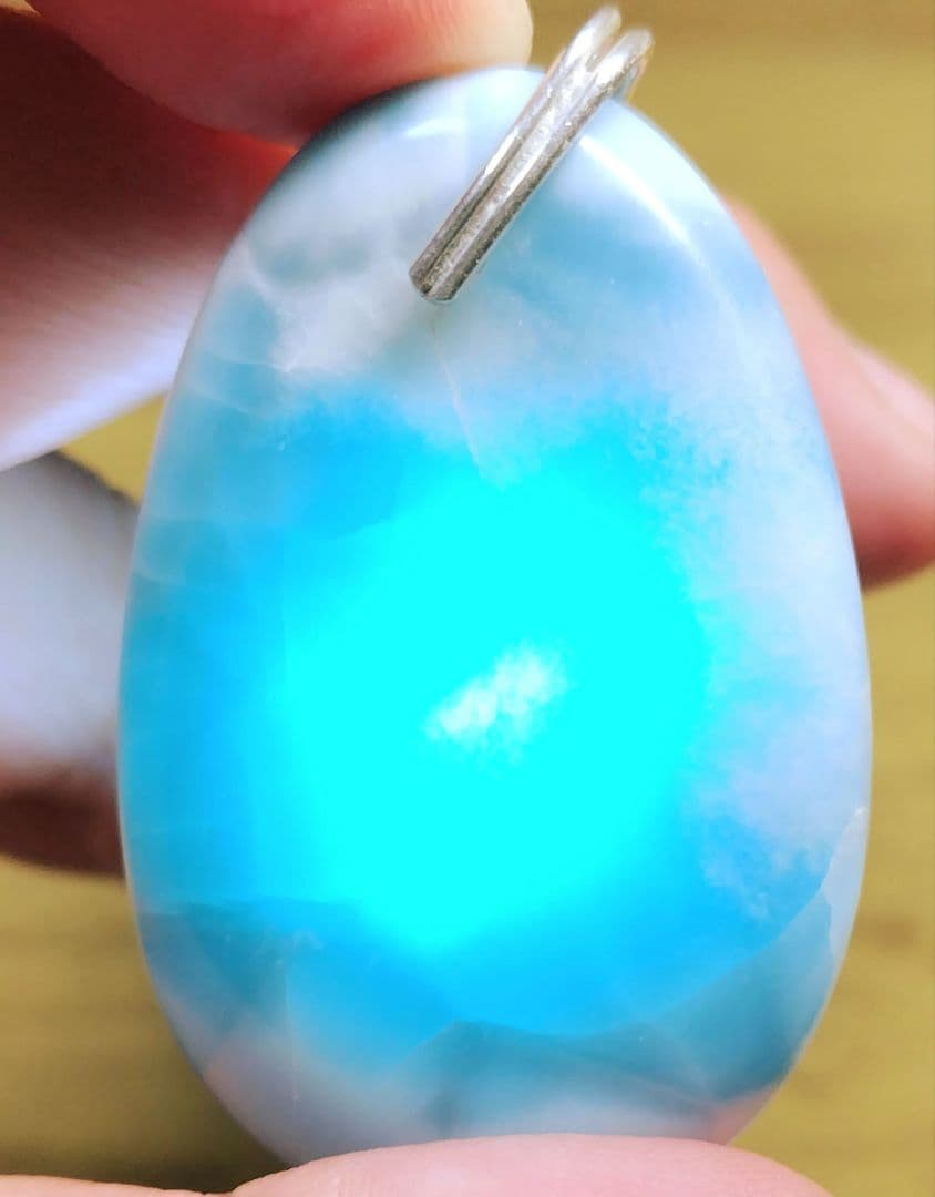 Timmy 赤売❣️ ラリマー ペンダントトップ【ドミニカ共和国産】