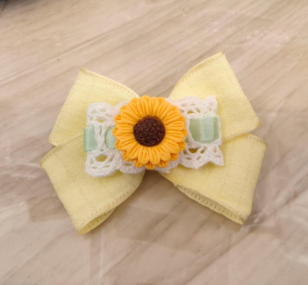 夏トリミングチョーカーリボン　ペットサロン用　貝殻シェル　スイカ　パイナップル