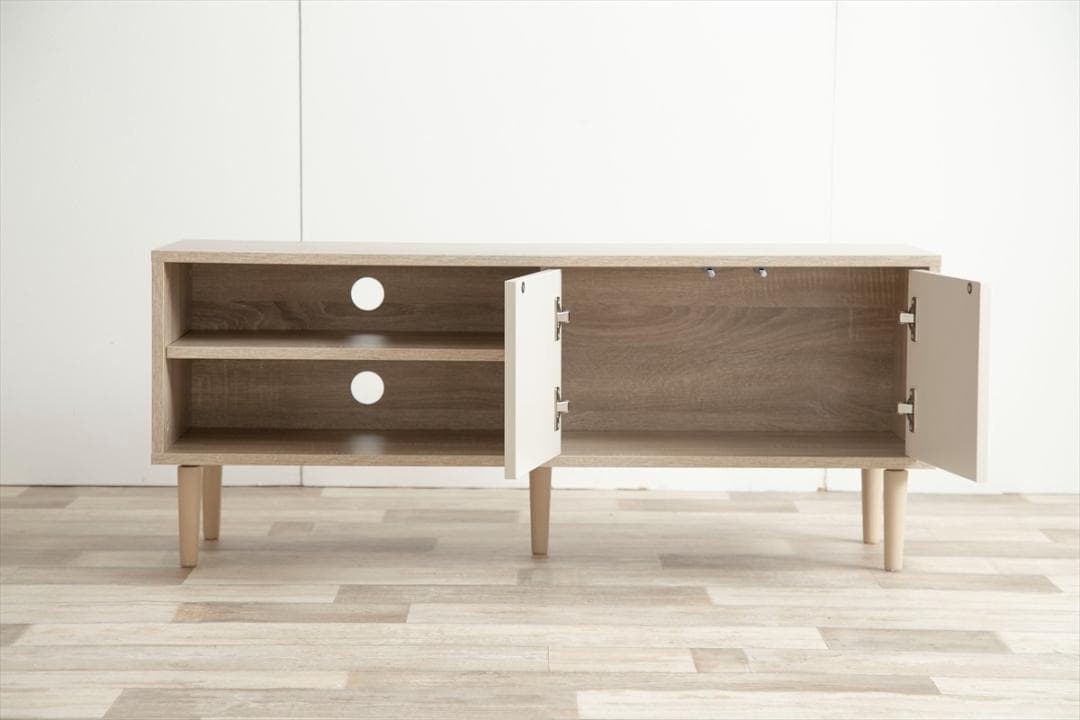 【送料無料】Erin バイカラーテレビボード AV台 収納 【幅110cm】