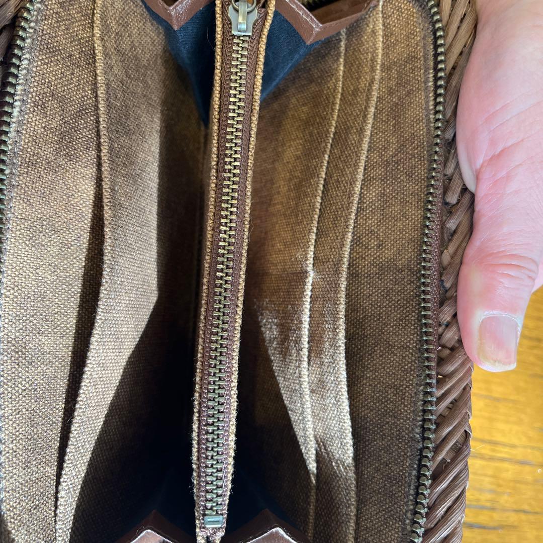 山葡萄 長財布　網代編み 財布 かご バッグ　ハンドメイド　国産