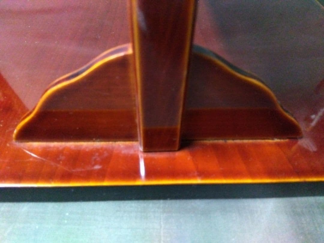 茶道具　春慶塗　飾り棚