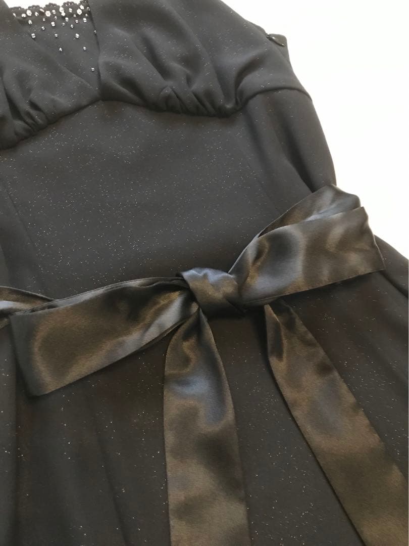 美品☆anySiSパーティドレス ホルターネック 結婚式 2次会 オンワード樫山