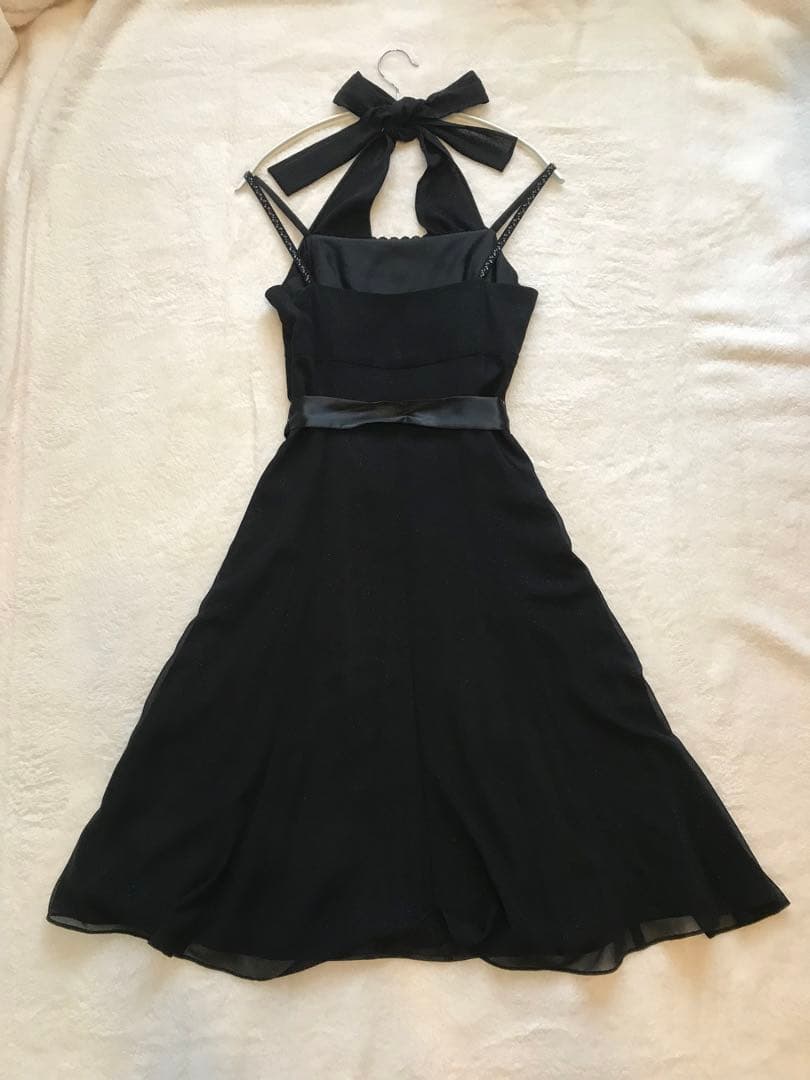 美品☆anySiSパーティドレス ホルターネック 結婚式 2次会 オンワード樫山