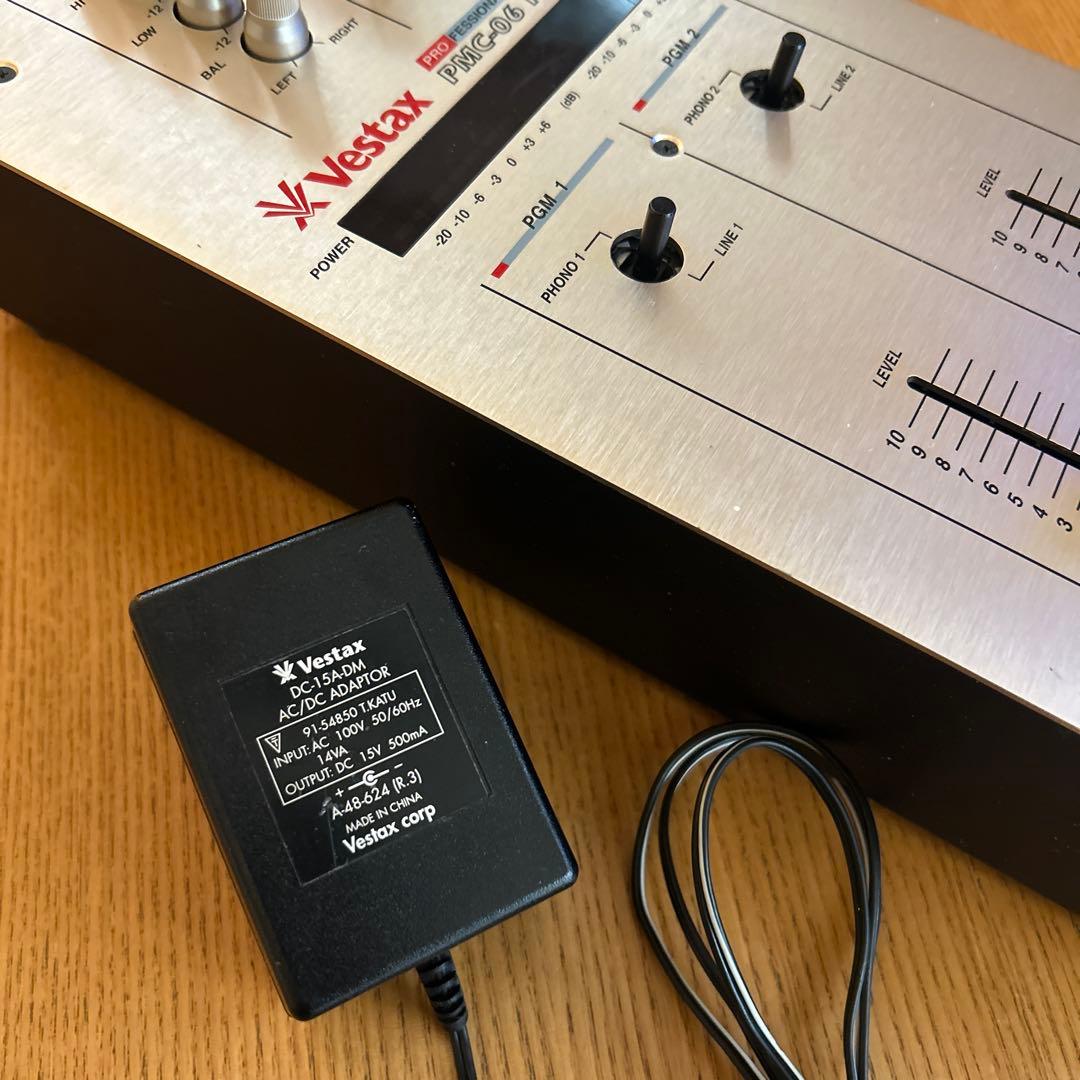 Vestax PMC-06 Pro A DJミキサー 純正アダプター付き