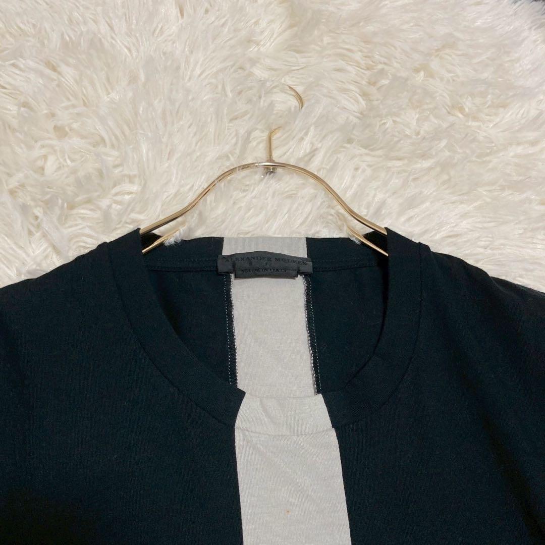 Alexander McQueen Tシャツ ブラック オシャレ キレイめ