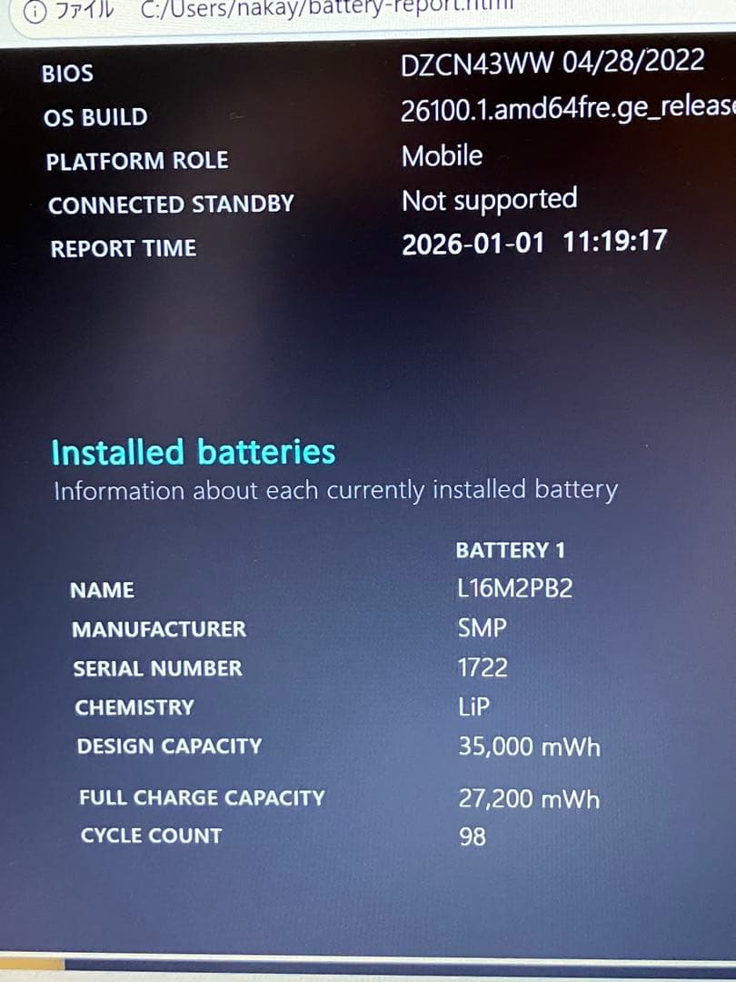 Lenovo Slim 350 14.0型 Ryzen5 8GBメモリ512GB