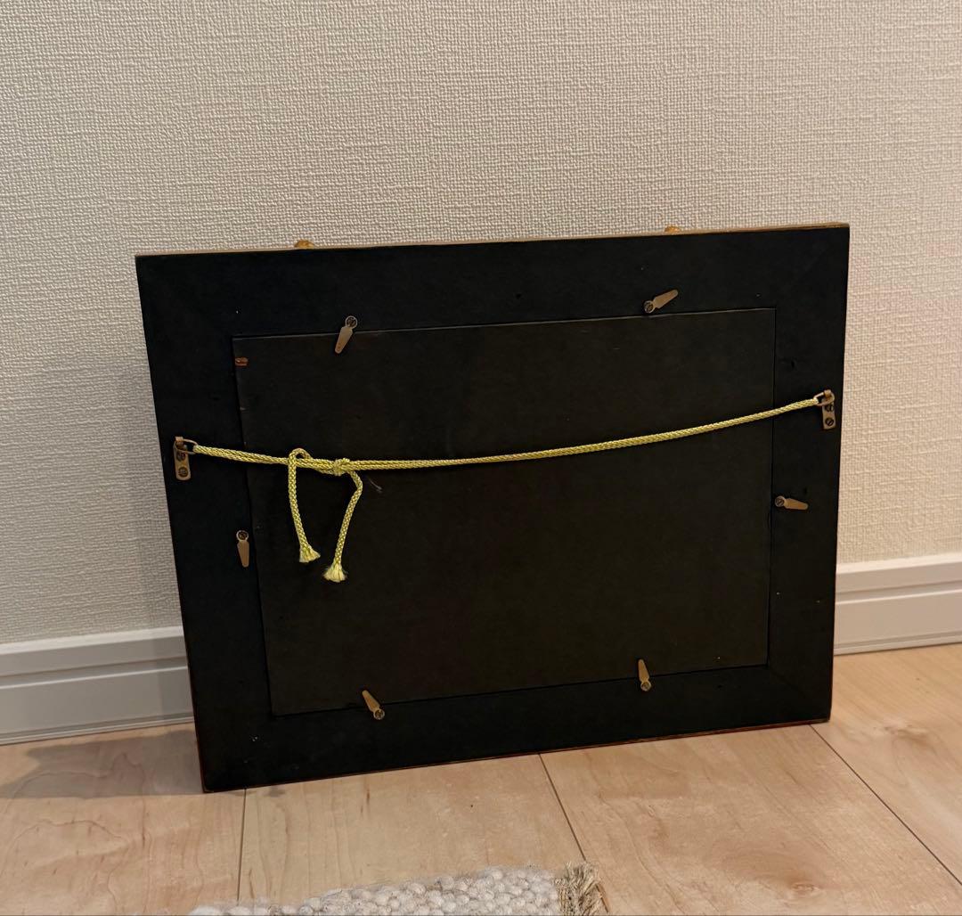 小出泰弘 裸婦 1971年 ガラス絵 原画 額装付 中古