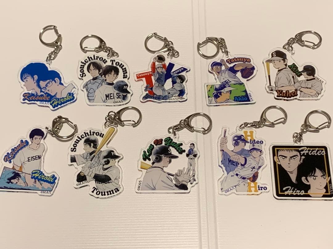 あだち充　カード　あだち充展　55周年　ライバルアクリルチャーム　コンプリート