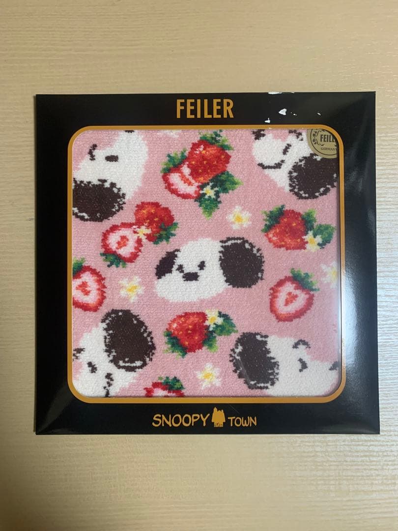 【新品•未使用】 FEILER / フェイラー スヌーピー　タオルハンカチ　3枚