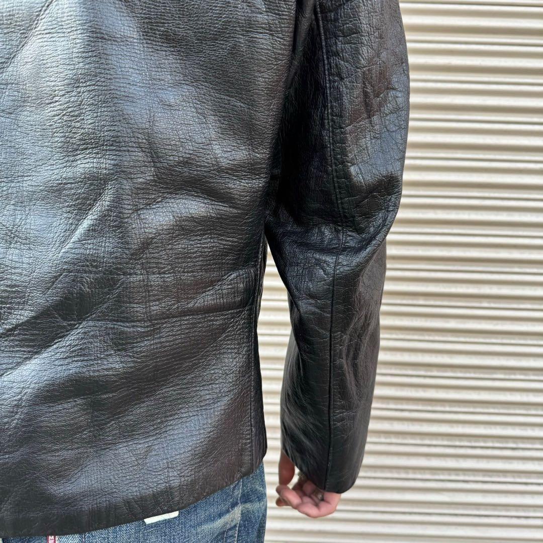 40s 50s イタリア軍 実物 モーターサイクル ジャケット ライダース L