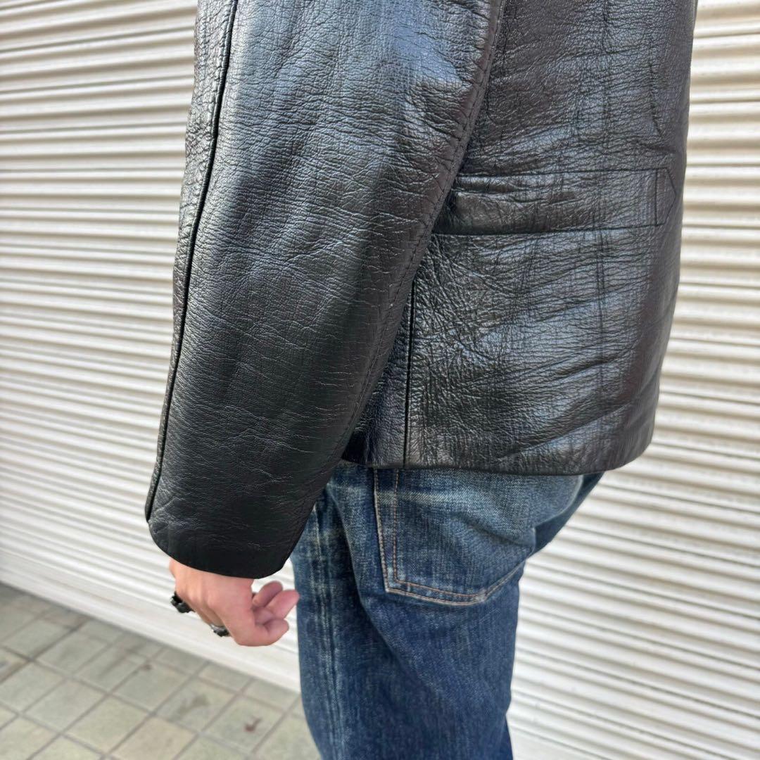 40s 50s イタリア軍 実物 モーターサイクル ジャケット ライダース L