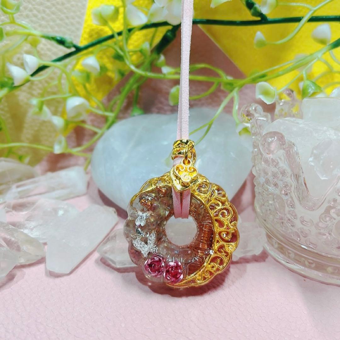 癒しのオルゴナイト❤️オーラクォーツ＋ロードナイトのフレンチクルーラー♡