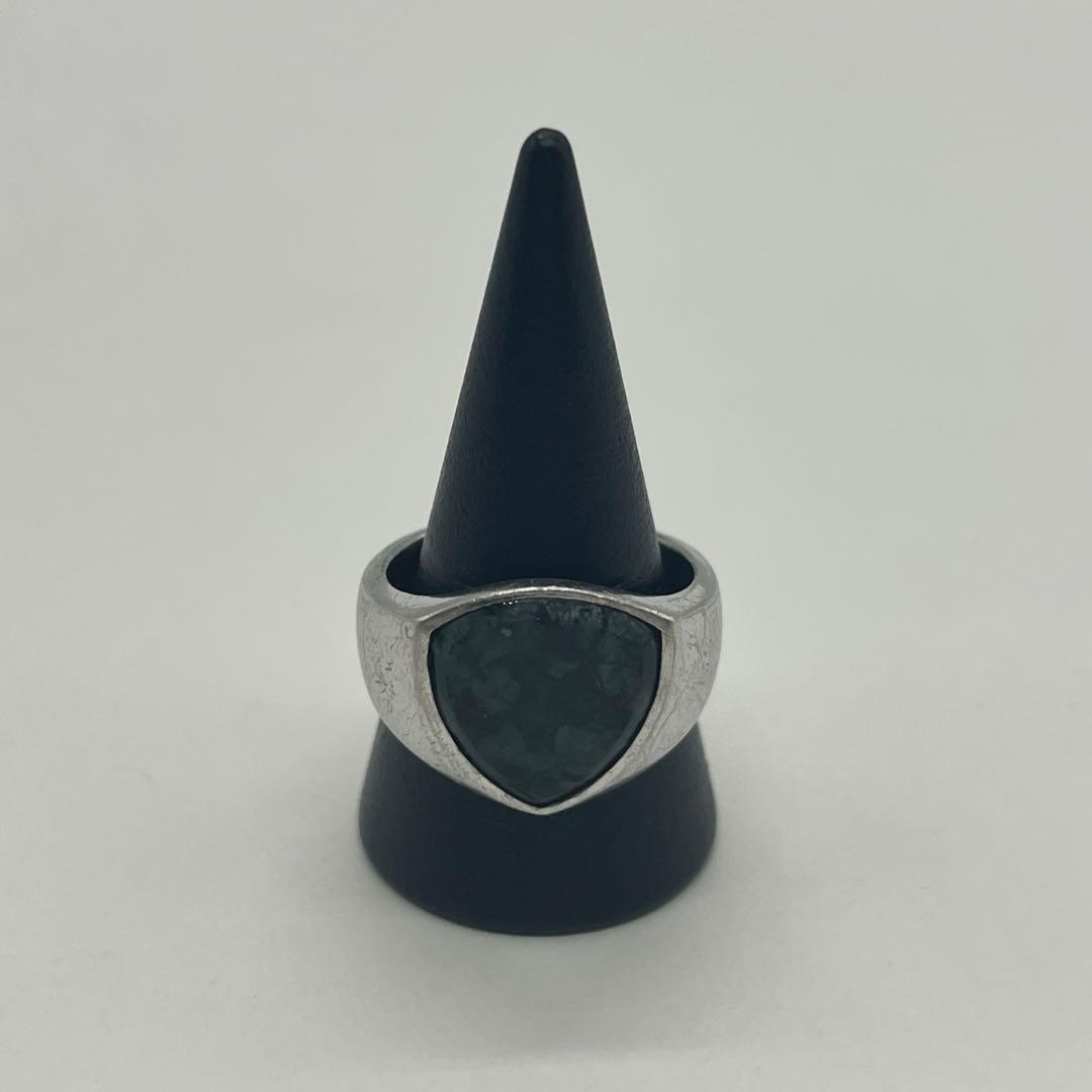 トムウッド TOMWOOD シールド グリーンマーブルリング 21号 SV925