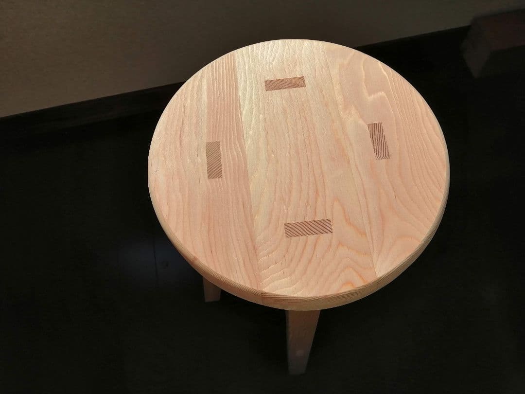 木製スツール　座面幅30cm×高さ60cm　丸椅子　stool