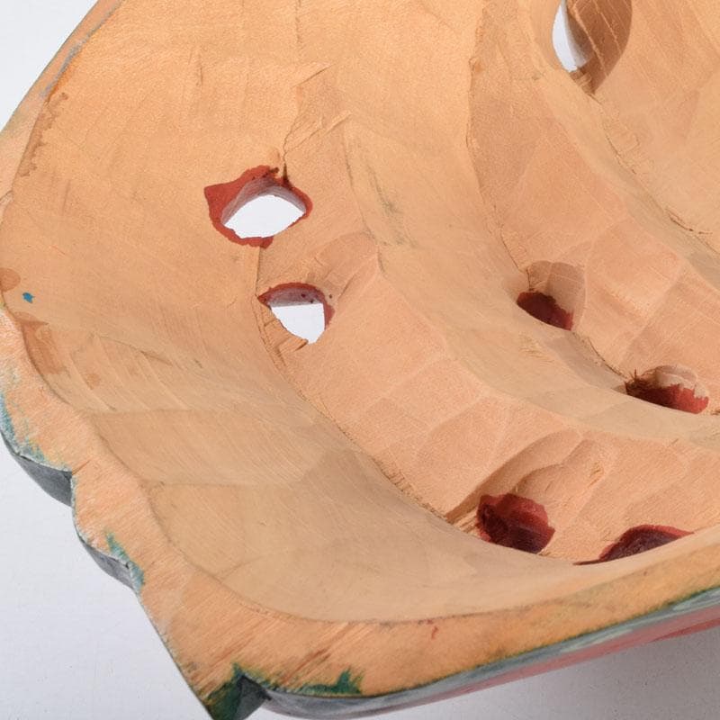 バリ島　インドネシア　彩色木彫　面　壁掛　N　9207A