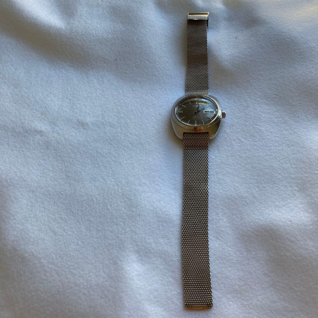 CITIZEN レオパード10 自動巻き時計 グレー メッシュバンド