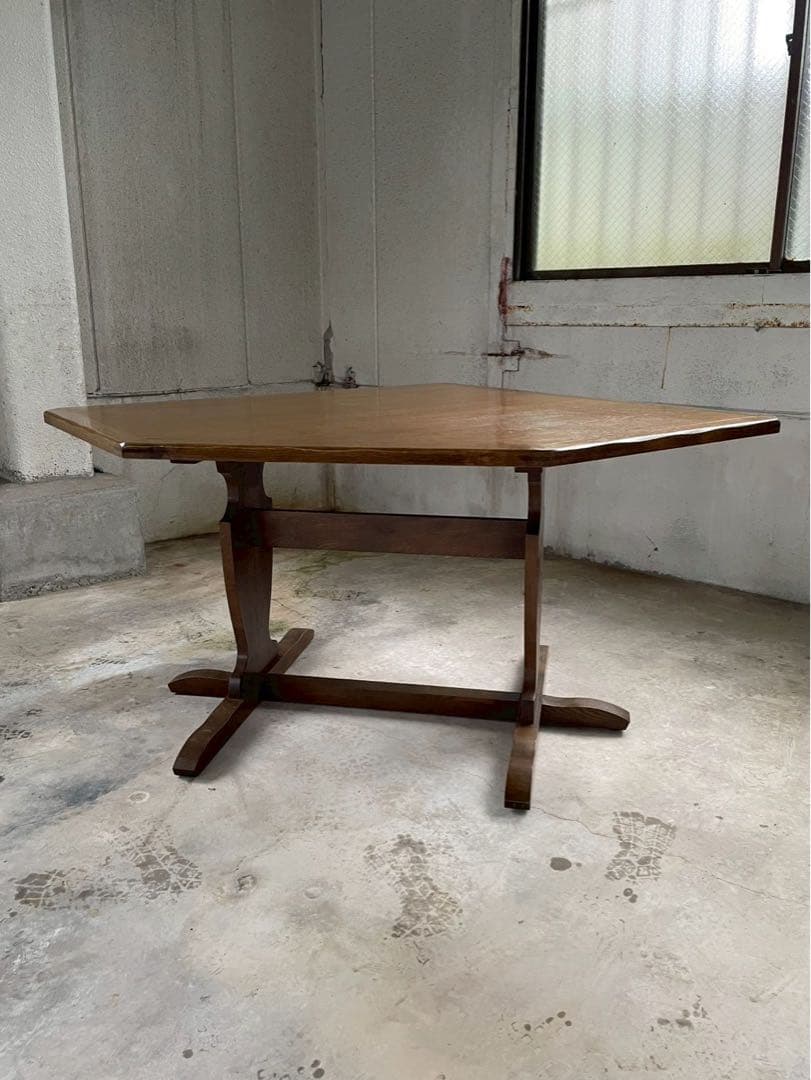 無垢材　ヴィンテージ ダイニングテーブル　センターテーブル