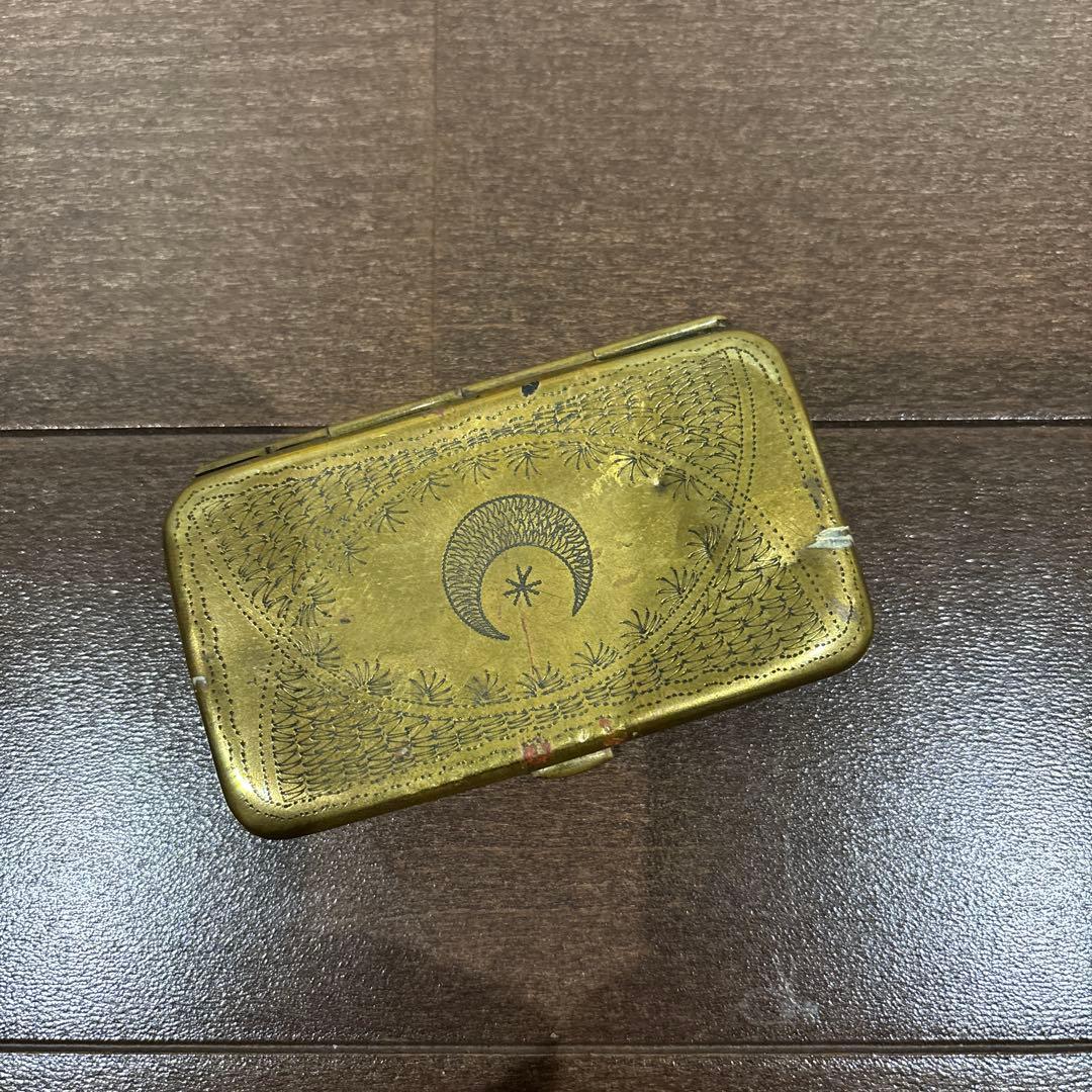 ビンテージ　巻紙ケース　紙タバコ　巻タバコ　真鍮ケース