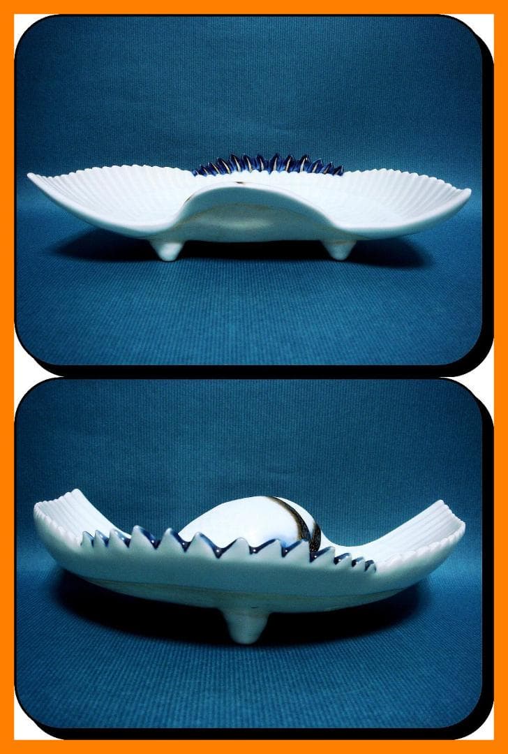 @@840『鶴形 三ッ足皿』　/骨董品 古美術 古玩 アンティーク