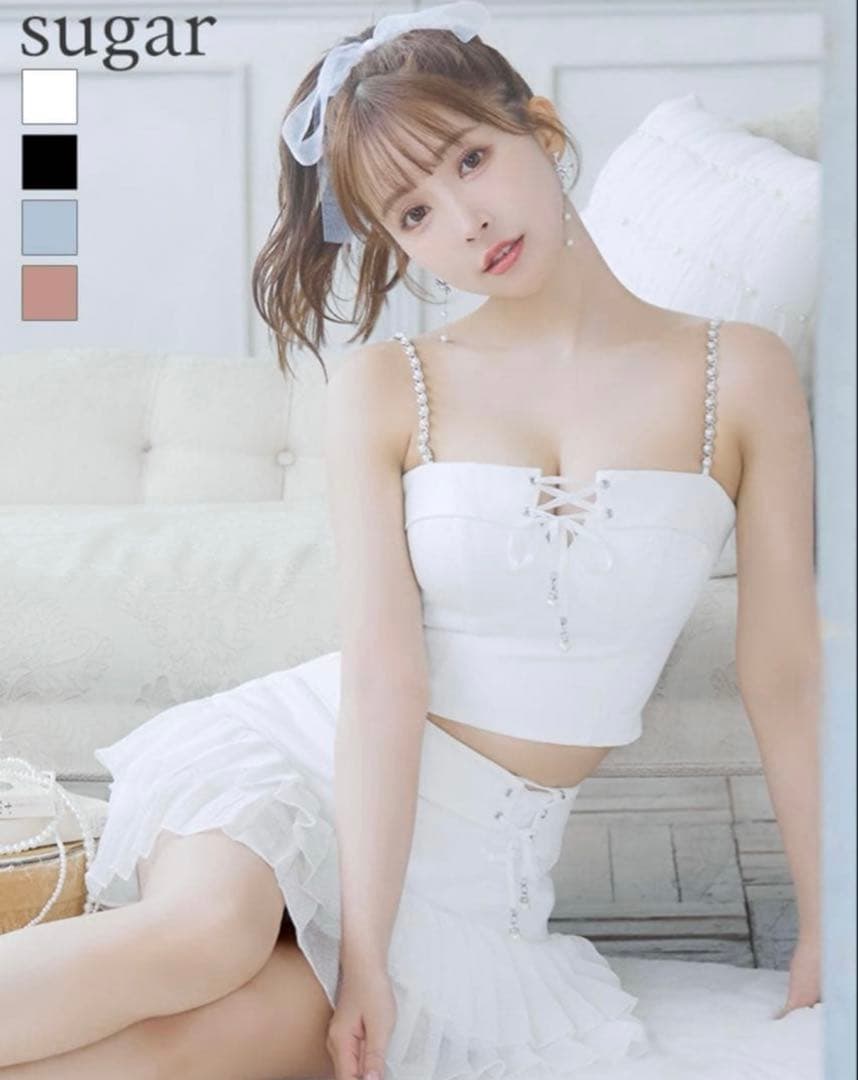 y*i様 sugar ホワイトキャミソール&フリルスカート