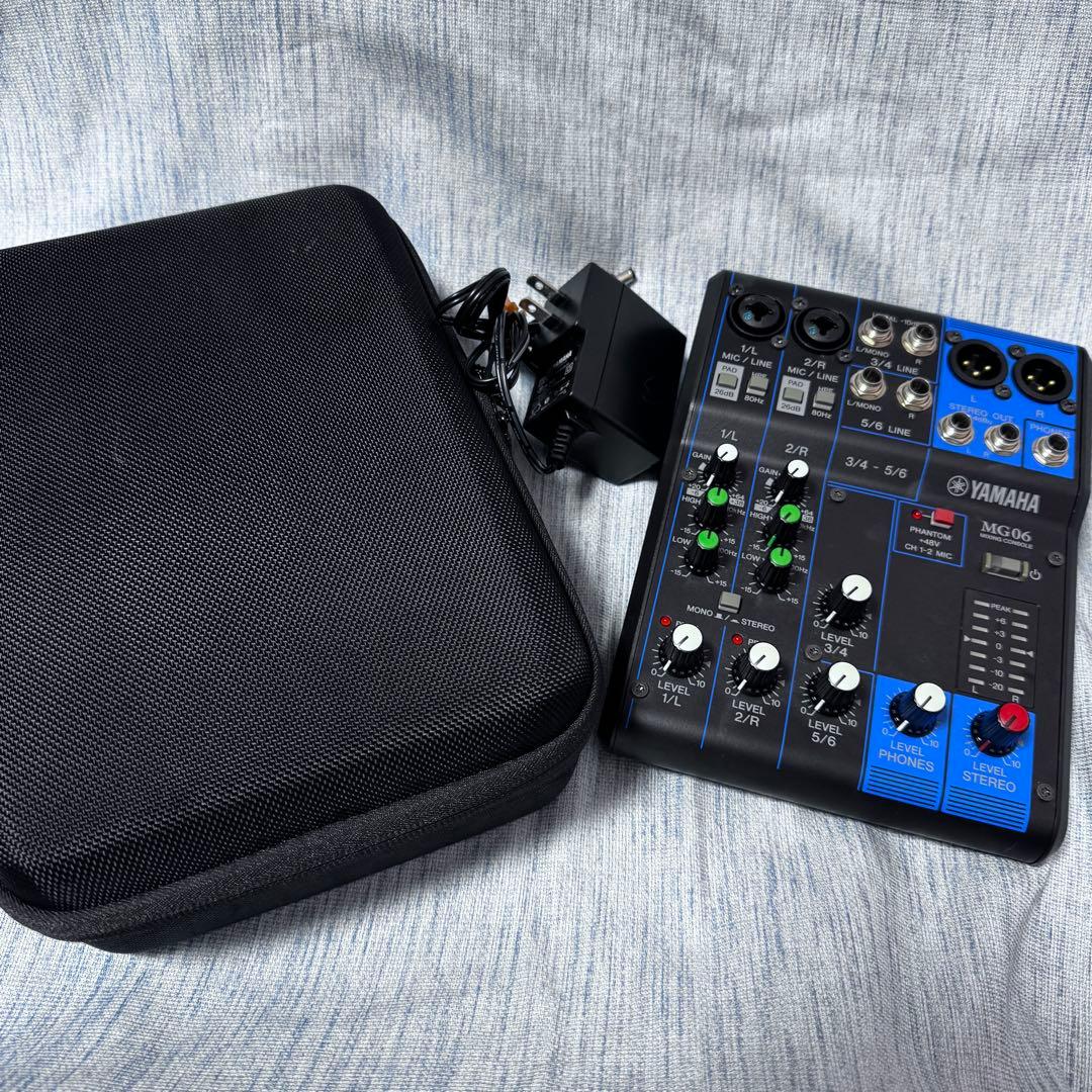 【ソフトケース付】YAMAHA MG06 アナログミキサー 6チャンネル ヤマハ