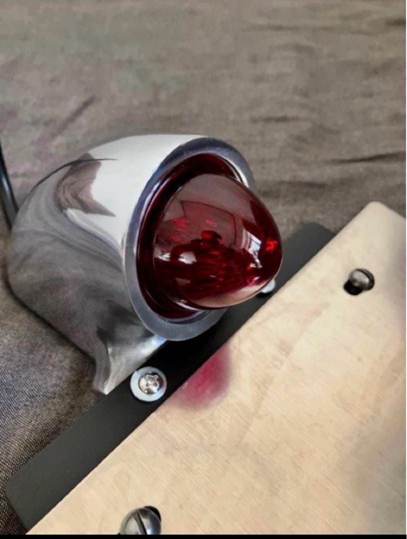 専用ビンテージオールドスパルト復刻 12V ガラスレンズ テールランプ アルミ