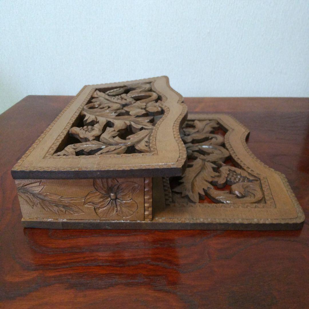 木彫 レターラック、マガジンラック 手作り