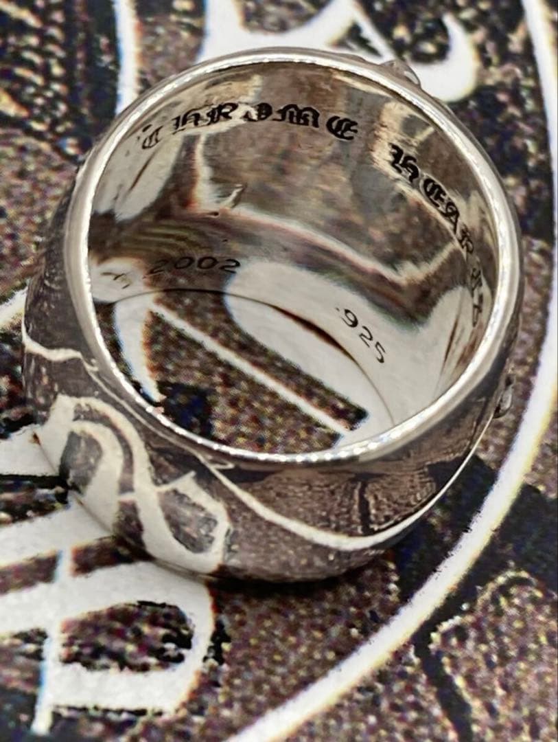 ぼ*う様 クロムハーツ　クラシックオーバルクロスリング指輪17号シルバー925