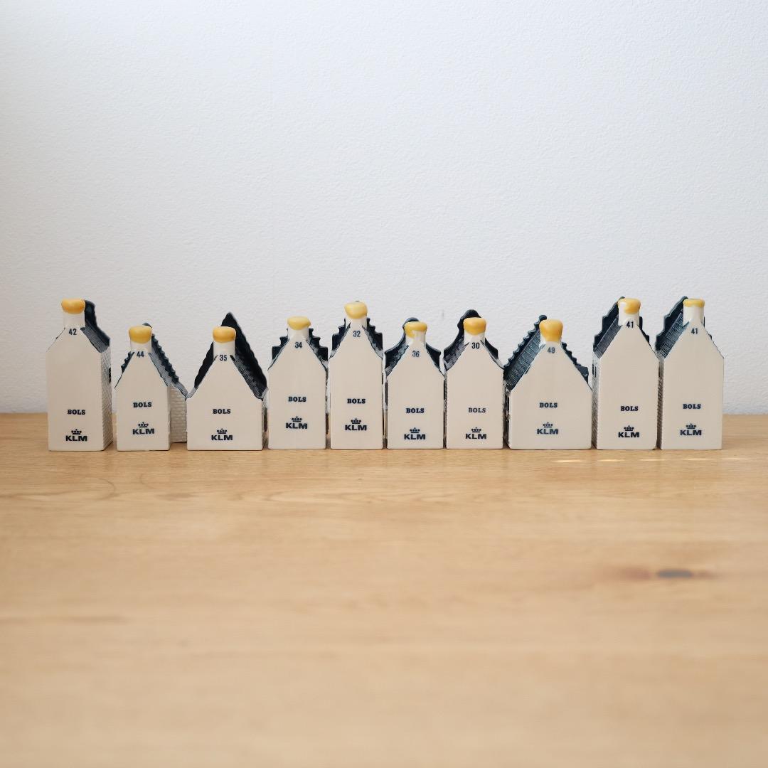 klm オランダ航空 ミニチュアハウス 10個セット