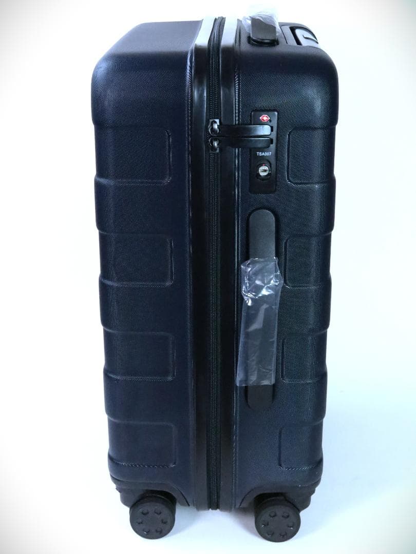 無印良品バーの高さを自由に調節できる ストッパー付ハードキャリー35L濃紺