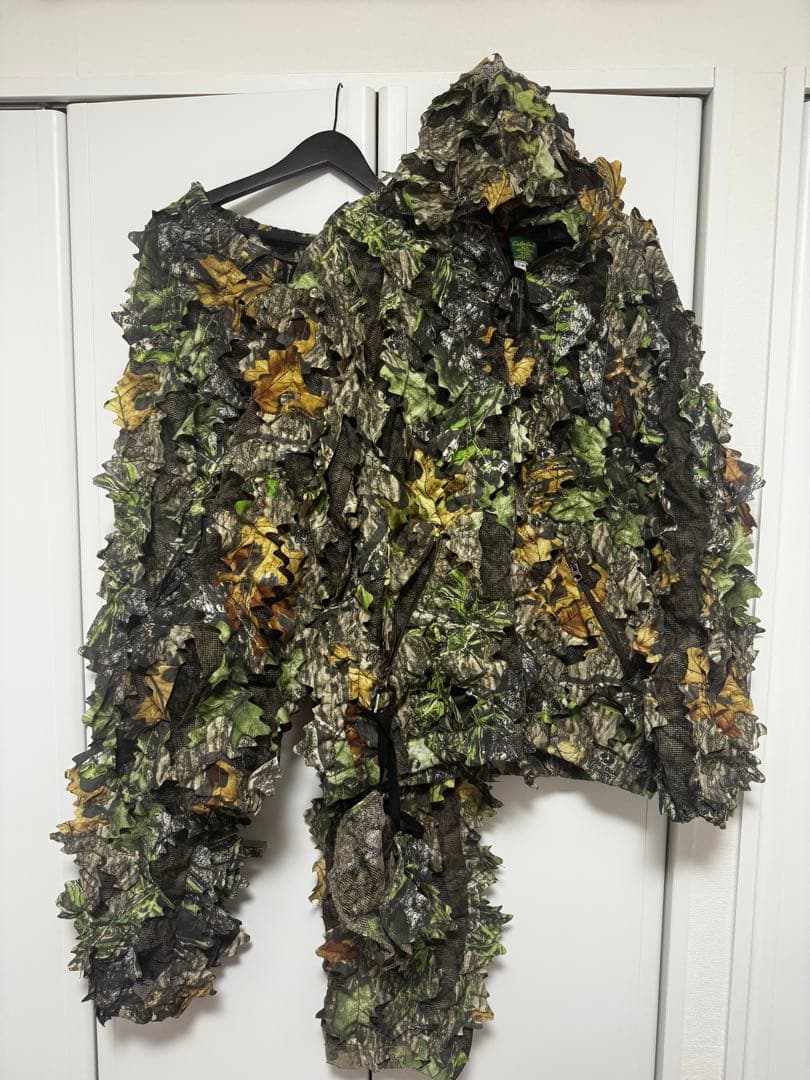 カベラス製　実物メーカー　ギリースーツ　フード上下セット　Mサイズ　おまけ有