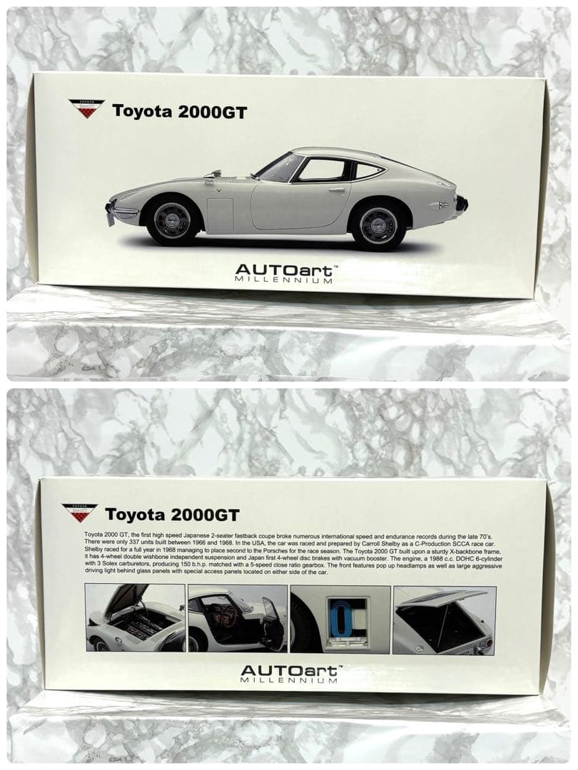 【未開封・希少】オートアート 1/18 トヨタ 2000GT ホワイト