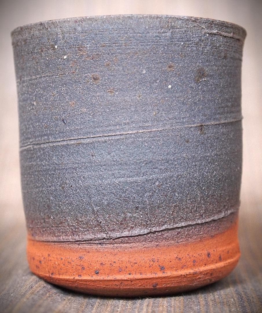 新作★中里太亀【師＆父：中里隆】唐津南蛮焼き締め湯のみA