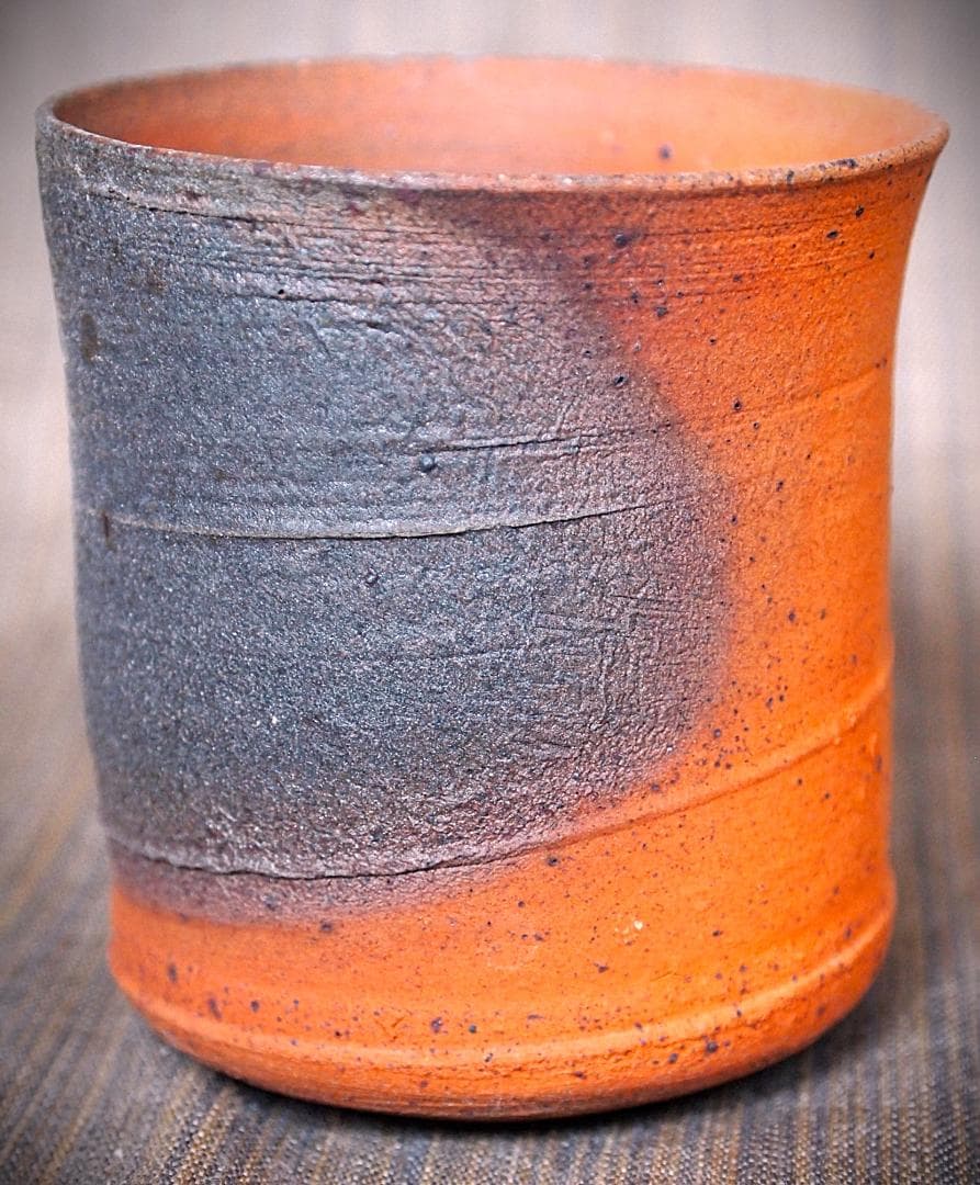 新作★中里太亀【師＆父：中里隆】唐津南蛮焼き締め湯のみA