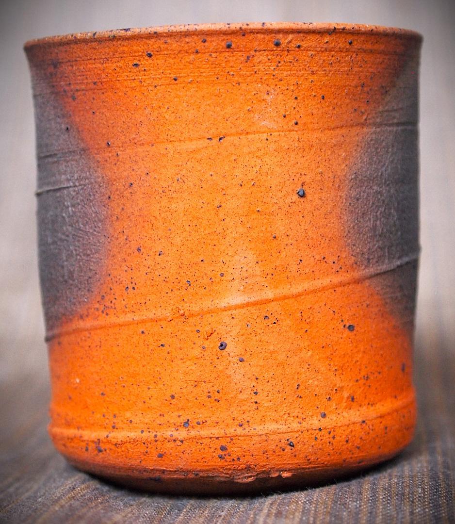 新作★中里太亀【師＆父：中里隆】唐津南蛮焼き締め湯のみA