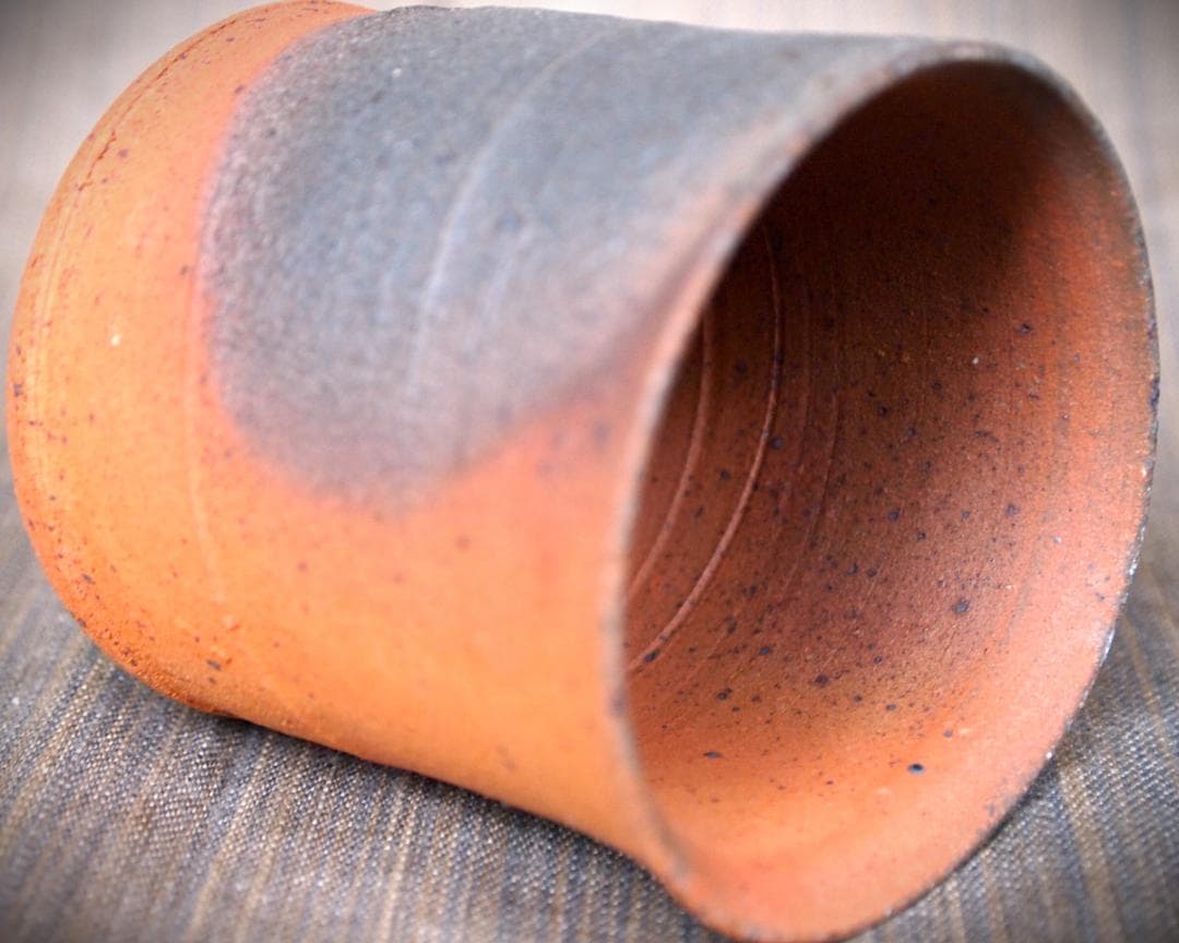 新作★中里太亀【師＆父：中里隆】唐津南蛮焼き締め湯のみA