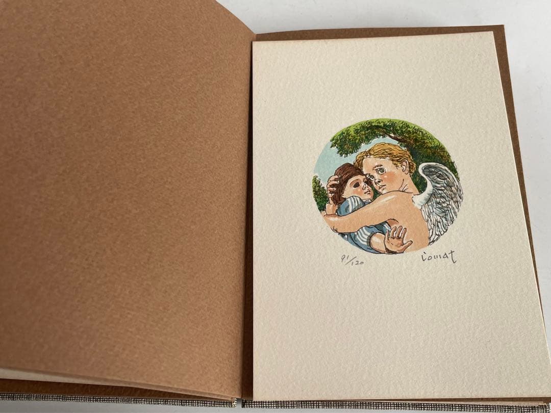 小松崎邦雄　リトグラフ石版画集 12の天使たち専用本型木箱付 限定本