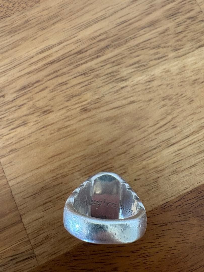 Rust made in England リング　ブラックダイヤ　シルバー925