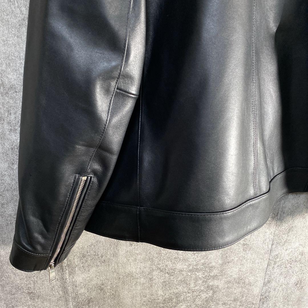 上質ラムレザー　圧倒的存在感 シングルライダース 3XL ゆるダボ 極上レザー