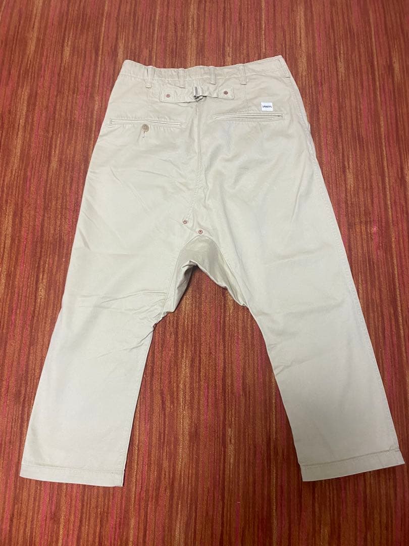 FUMITO GANRYU ガンリュウサルエルチノパンツ Mサイズ ベージュ