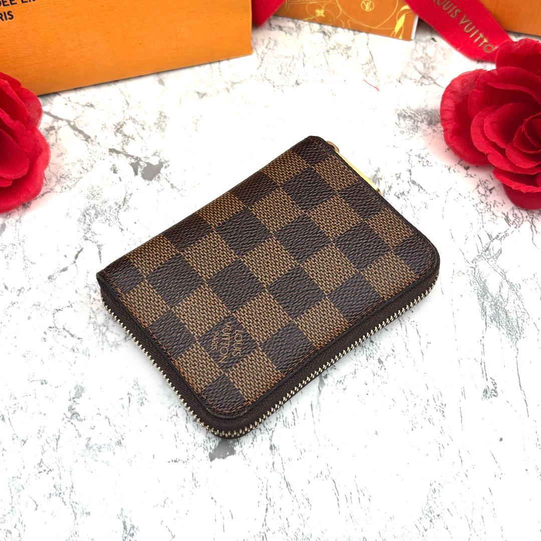 【箱、保存袋付き】 ルイヴィトン ダミエ パース ケース 小銭入れ