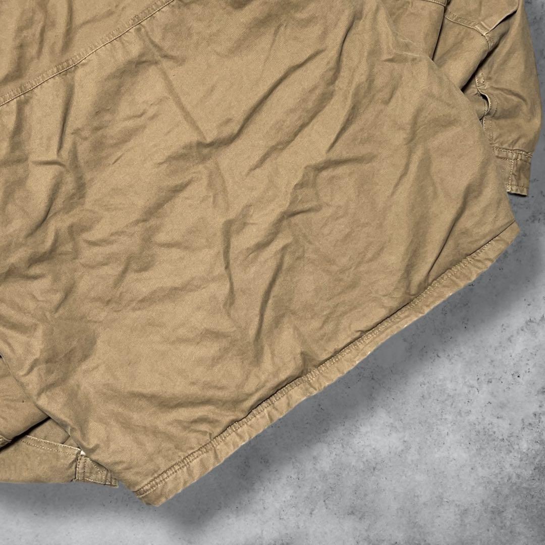 vintage中綿ダックジャケットデトロイトジャケットy2kキャメルM短丈古着