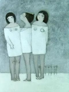 油絵 菅家令子 絵 絵画 インテリア F4-142023 女性像 雪国の子供たち