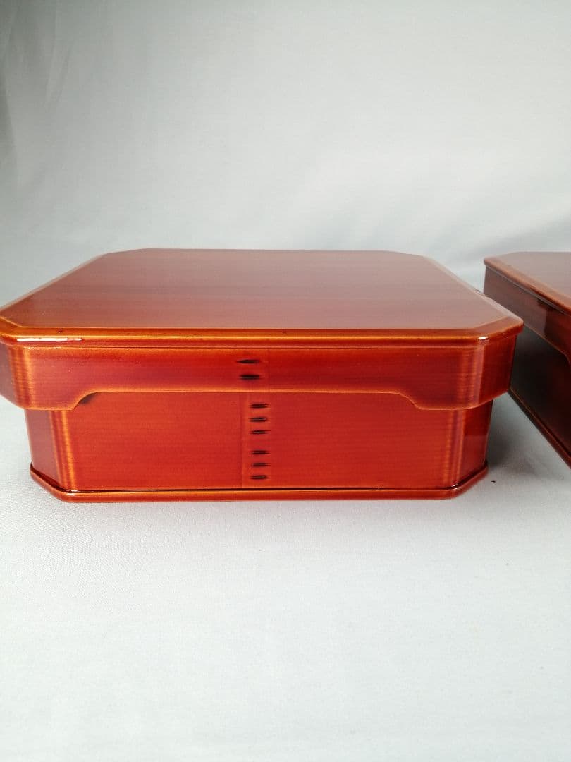 【茶事道具】春慶塗大徳寺重　５客セット　重箱、弁当箱、主菓子　懐石道具376