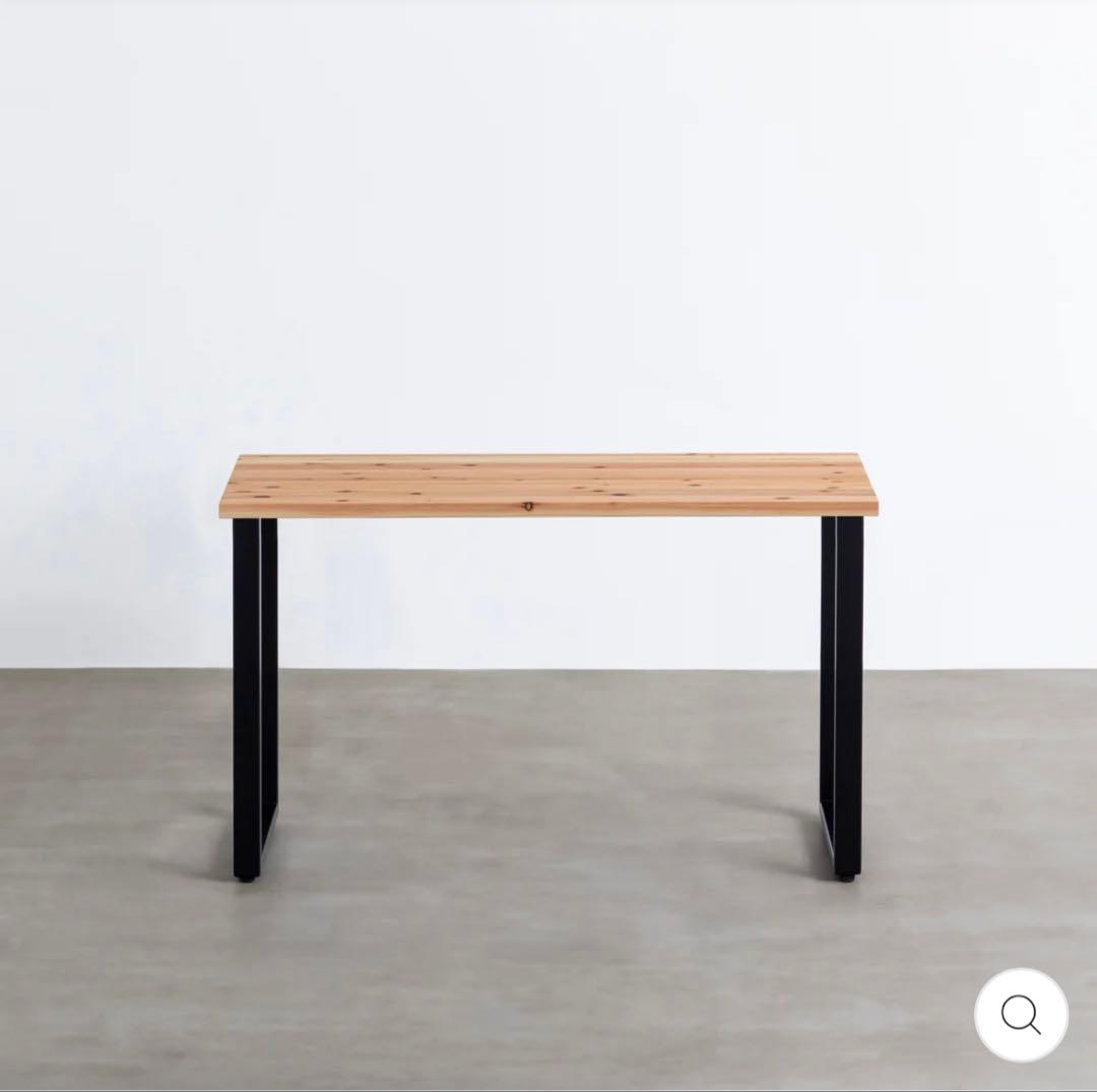 KANADEMONOTHE TABLE / 無垢 杉×Black Steel